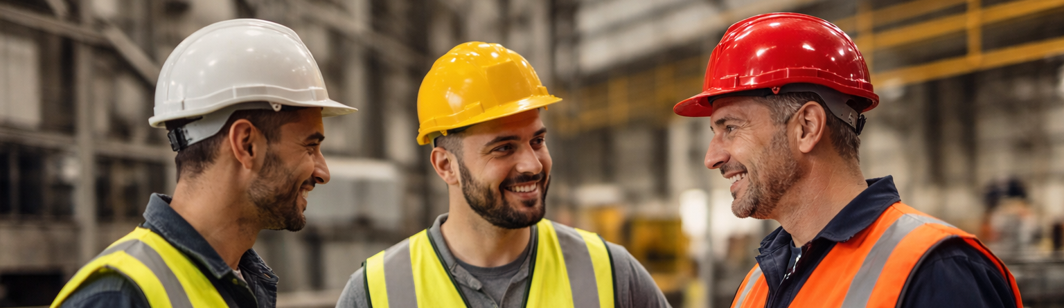 Industriemitarbeiter aus Polen — Schweißer bei der Arbeit